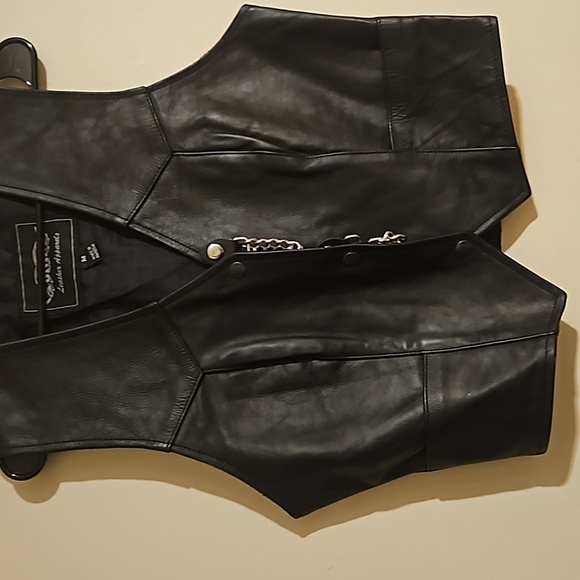 Leather Biker Vest - Picture 3 of 12